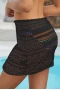 Black Stylish Crochet Sarong Cover Up Skirt